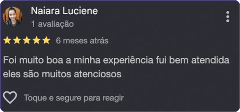 Feedback real de cliente da Sampaio Imports 1