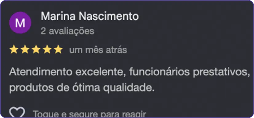 Feedback real de cliente da Sampaio Imports 3